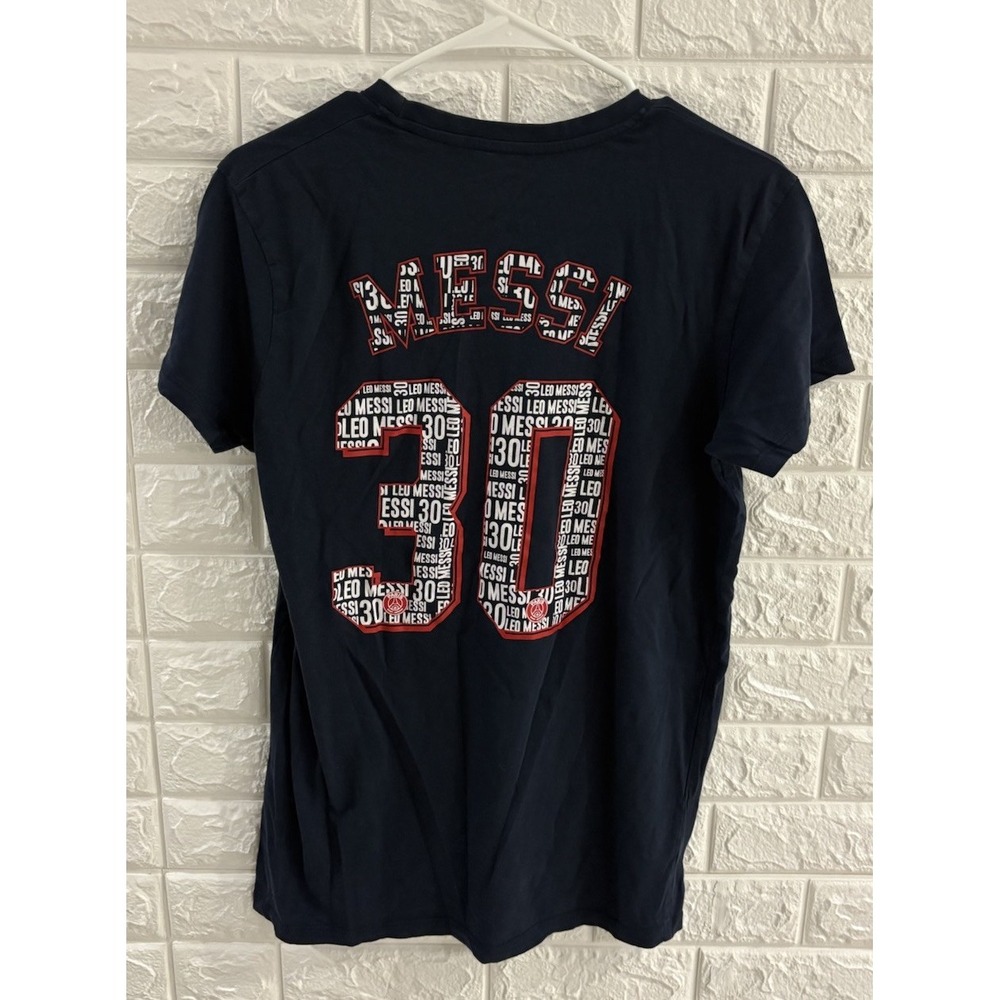 Paris Saint Germain Mens Shirt Size Medium Blue Short‎ Sleeve Messi 30 Soccer